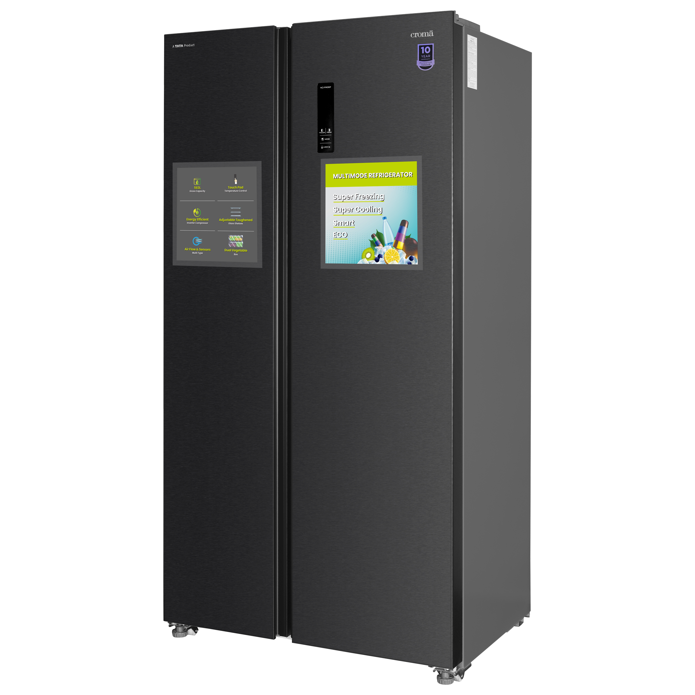 Buy Croma 563 Litres Frost Free Side by Side Refrigerator with